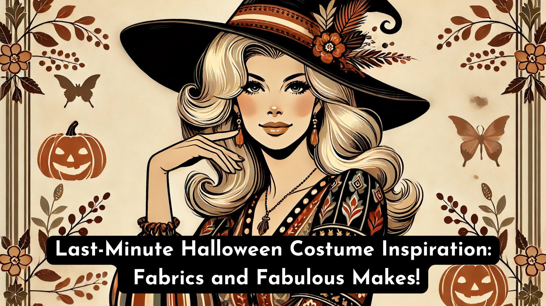 Last-Minute Halloween Costume Inspiration: Fabrics and Fabulous Makes! - Boho Fabrics