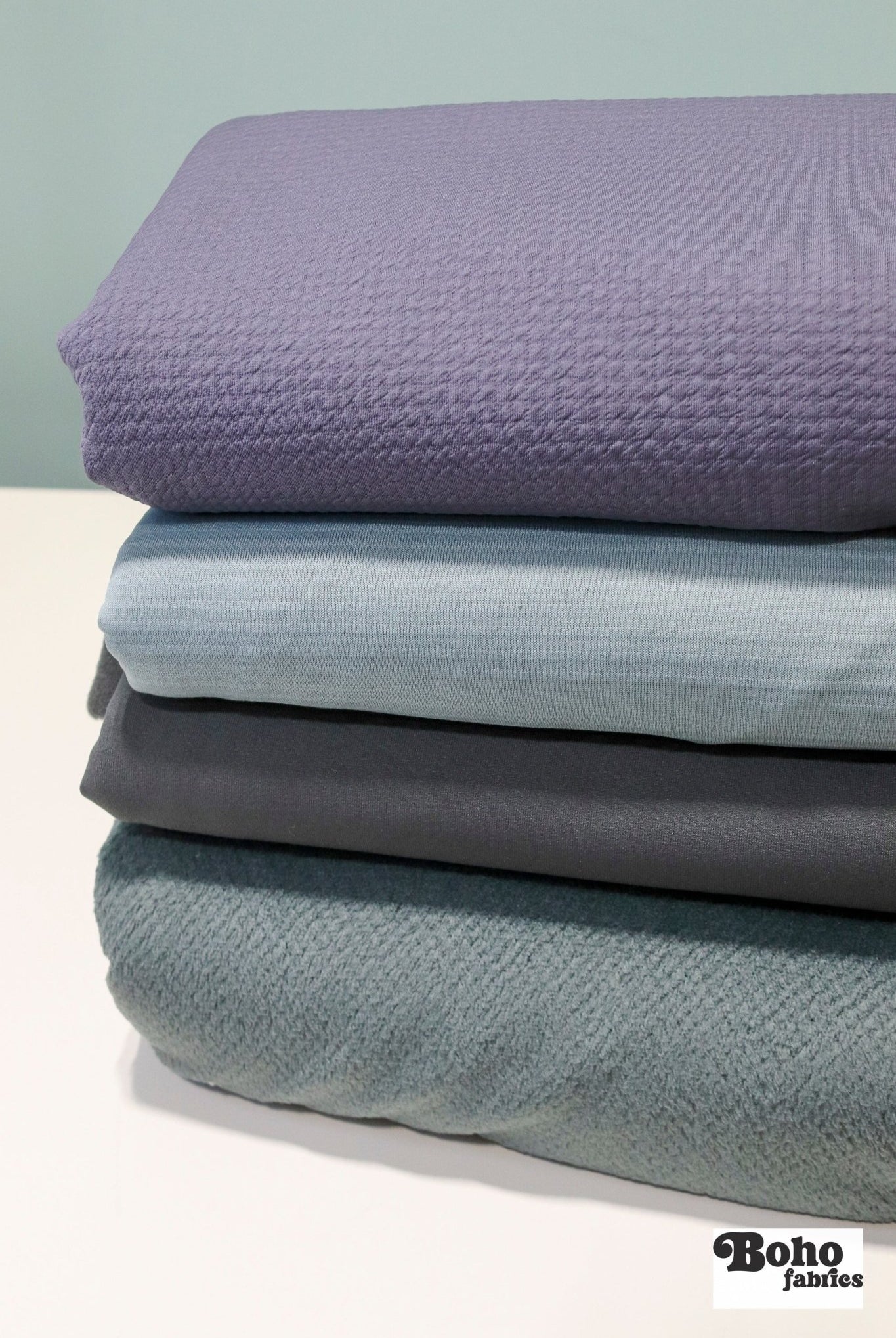 01/14/2026 Fabric Happy Hour, Mermaid Glacier, Polartec Knit Bundle - Boho Fabrics - Fabric Bundles