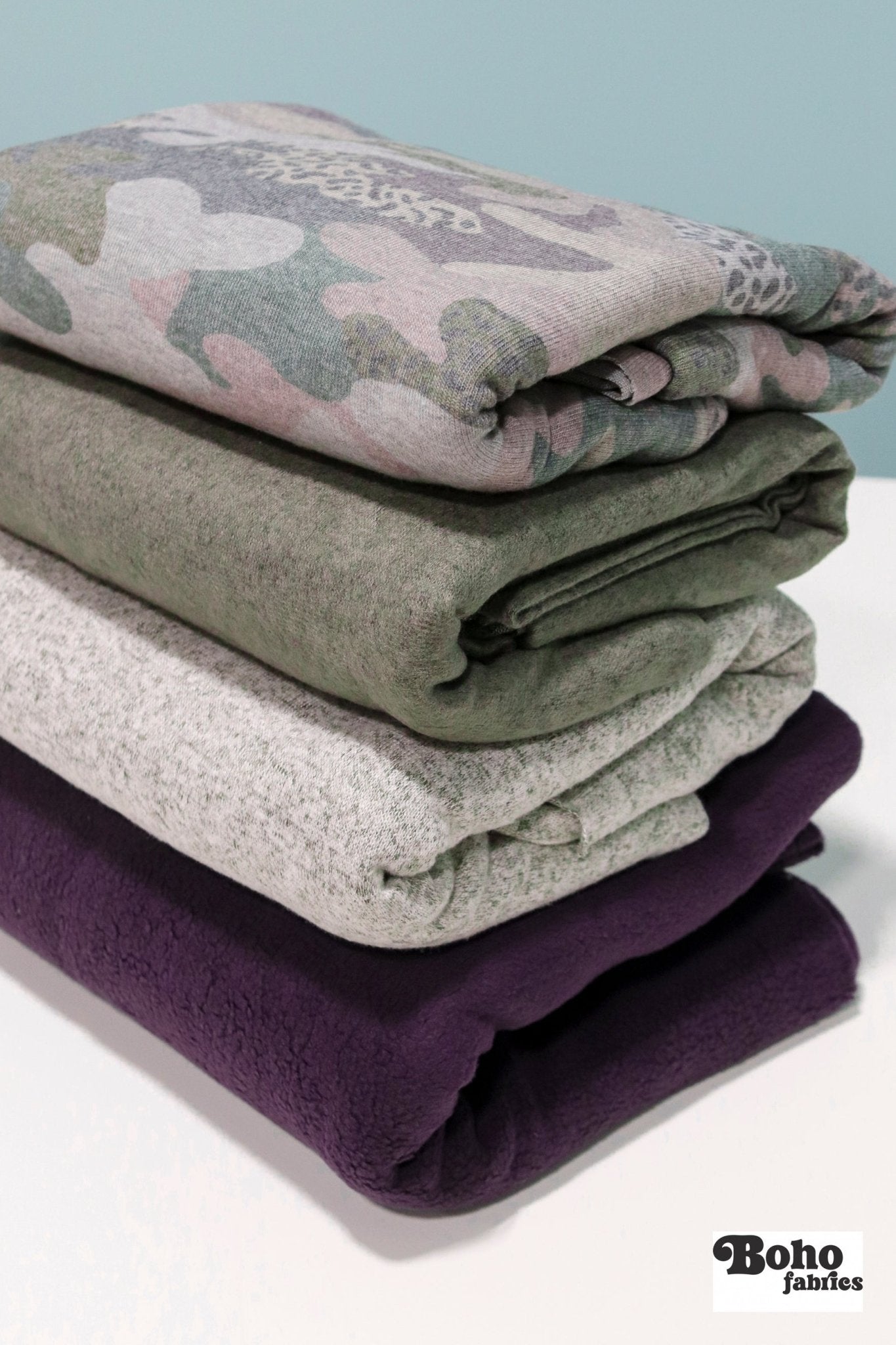 01/20/2026 Fabric Happy Hour, Cozy Animal, Sweater Knit Bundle - Boho Fabrics - Fabric Bundles