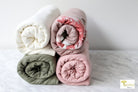 04/24/2024 Fabric Happy Hour! Dusty Pink Peonies, Knit Bundle. READY TO SHIP! - Boho Fabrics - Fabric Bundles