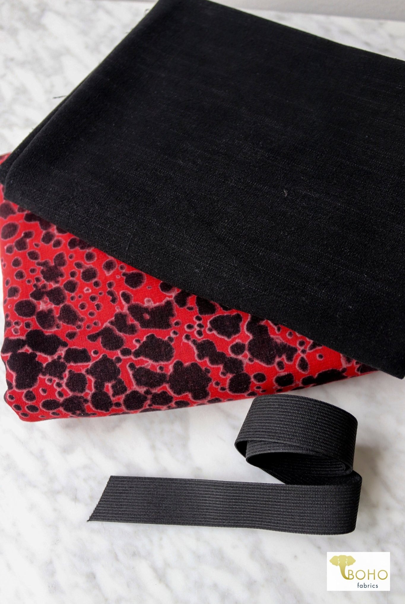 04/30/2024 Fabric Happy Hour! Black Linen & Ink Blot Woven Bundle. Persephone Release 🎉 - Boho Fabrics - Fabric Bundles