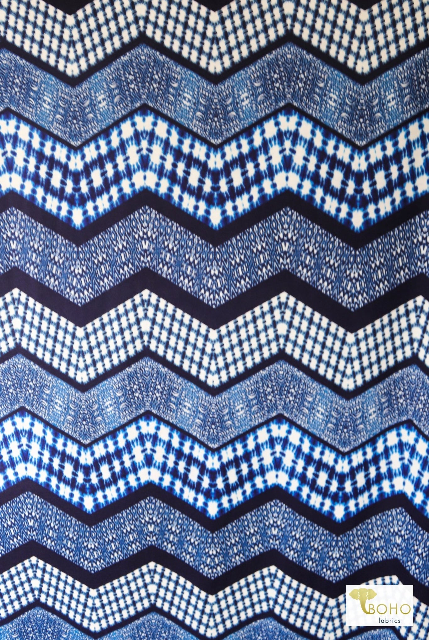 09/15/2023, Fabric Happy Hour! Shibori, Jersey Knit, 3 YARD PRECUT! - Boho Fabrics