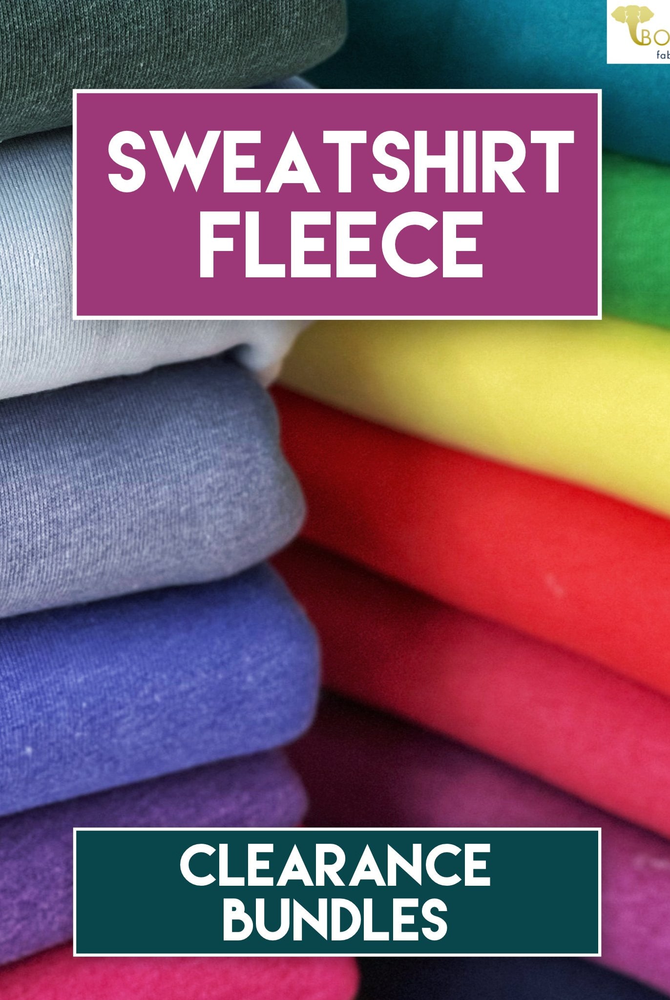 10/21/2024 Fabric Happy Hour! Sweatshirt Fleece, Clearance Bundles! - Boho Fabrics - Fabric Bundles