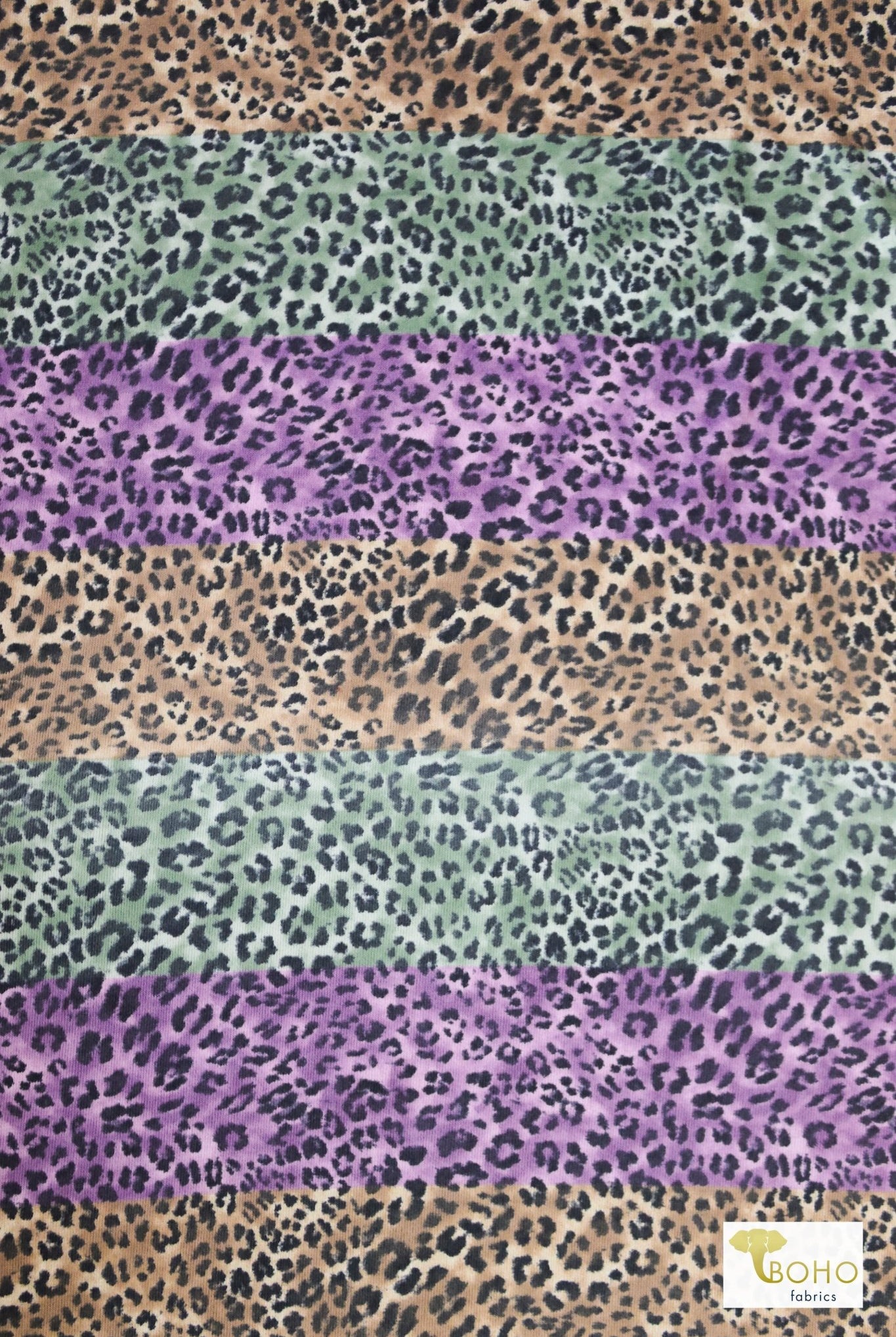 11/01/2023 Fabric Happy Hour! Cheetah Stripes, Knit Bundle. READY TO SHIP! - Boho Fabrics