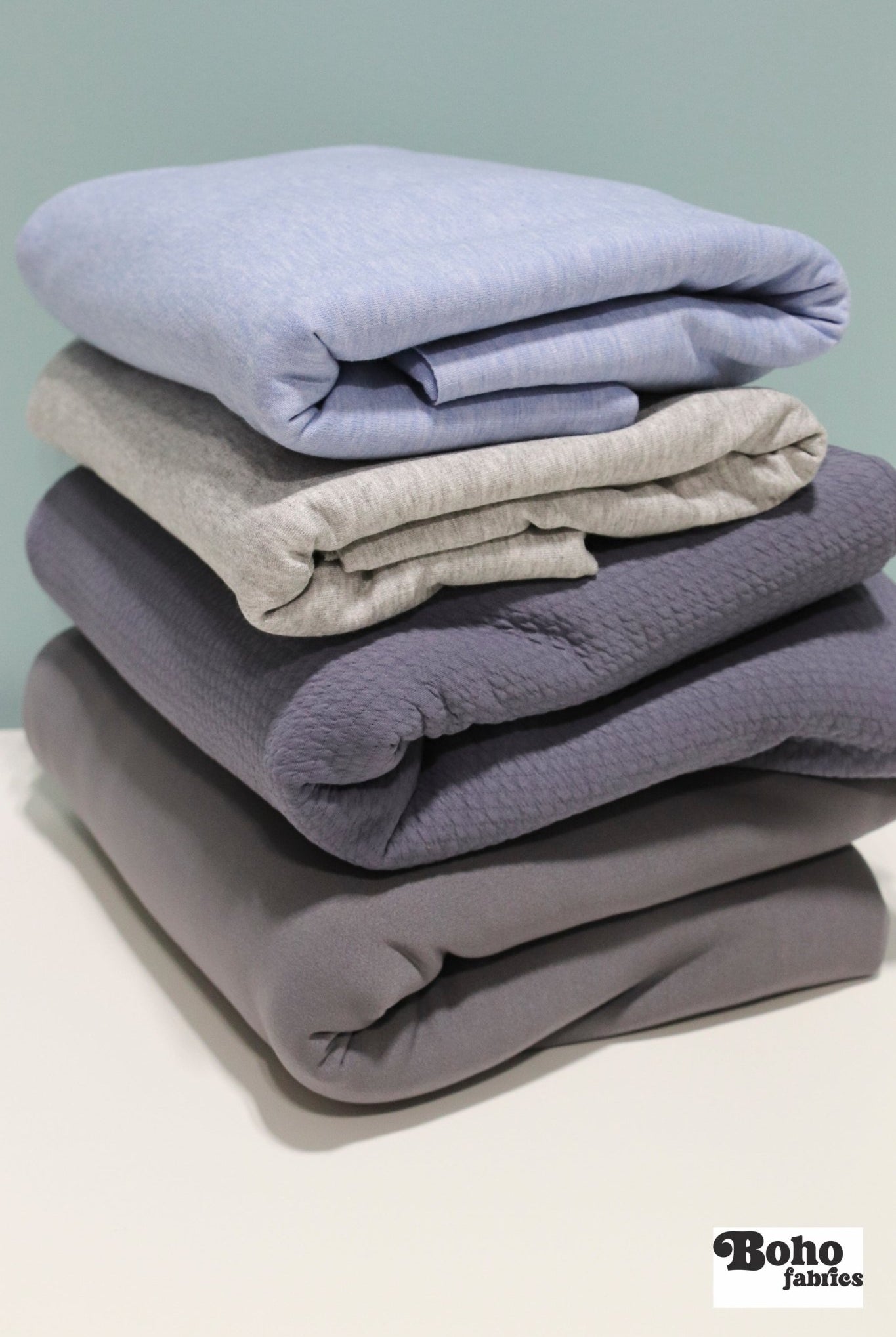 12/05/2025 Fabric Happy Hour, Periwinkle Ice, Knit Bundle - Boho Fabrics - Fabric Bundles