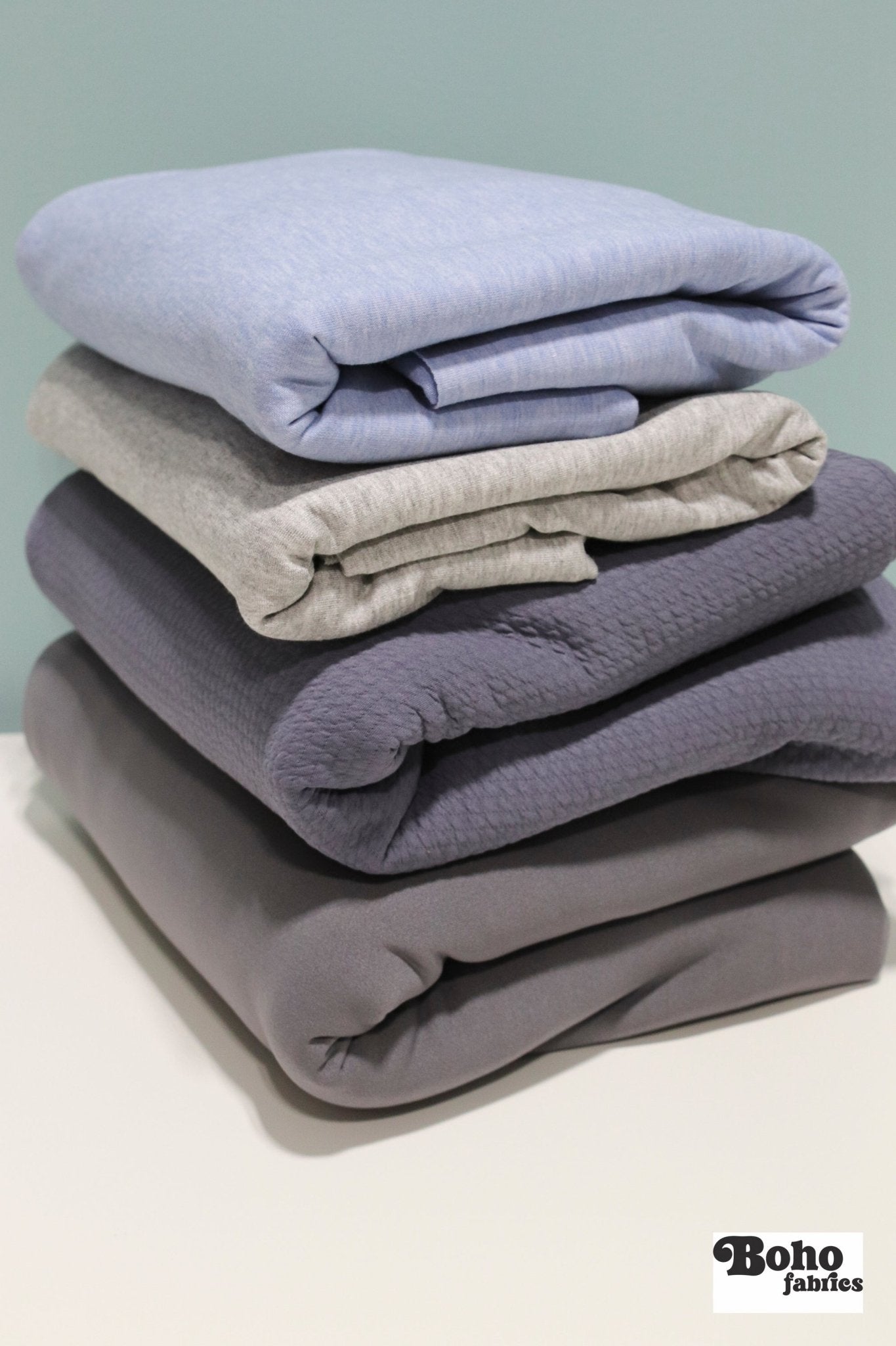 12/05/2025 Fabric Happy Hour, Periwinkle Ice, Knit Bundle - Boho Fabrics - Fabric Bundles