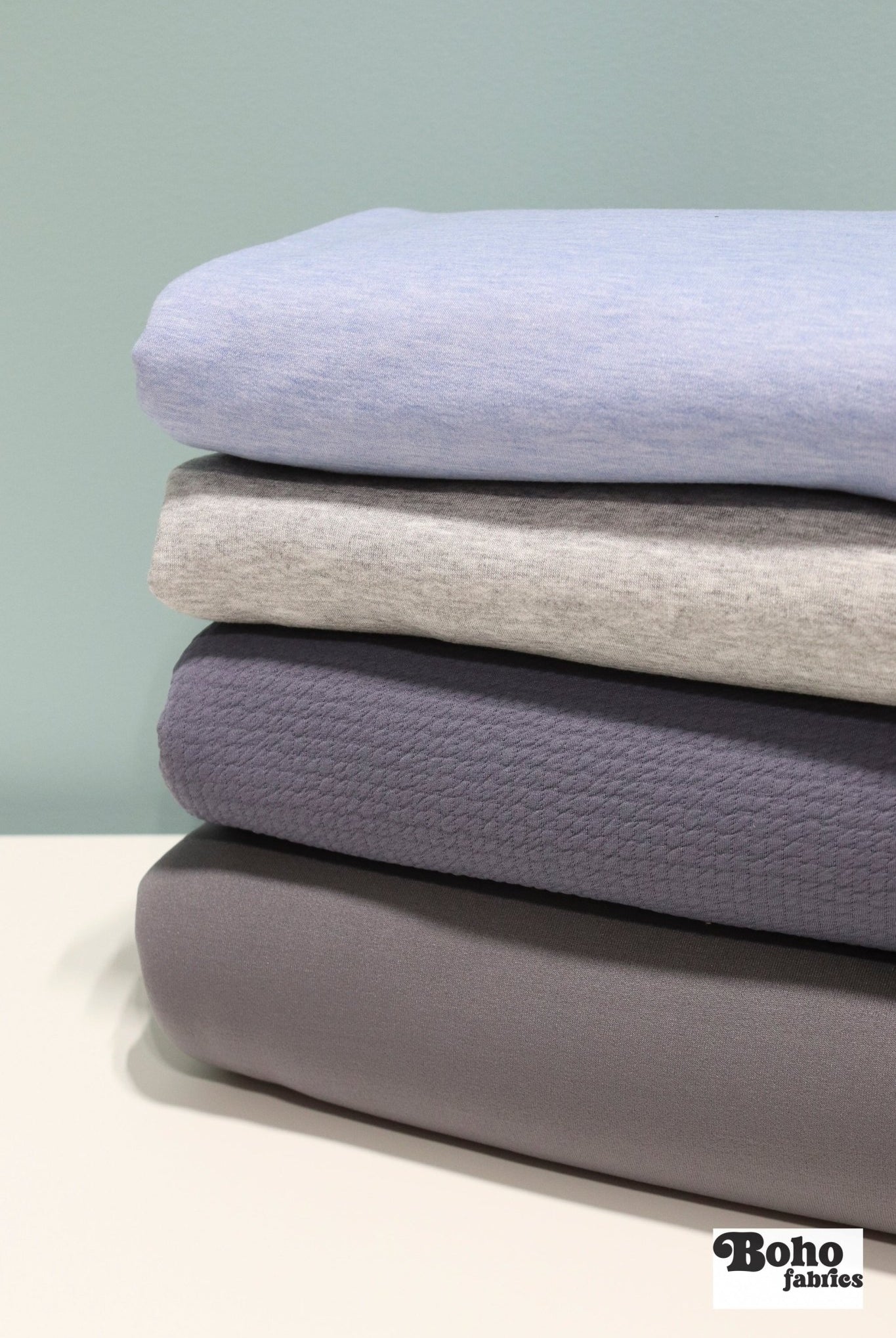 12/05/2025 Fabric Happy Hour, Periwinkle Ice, Knit Bundle - Boho Fabrics - Fabric Bundles