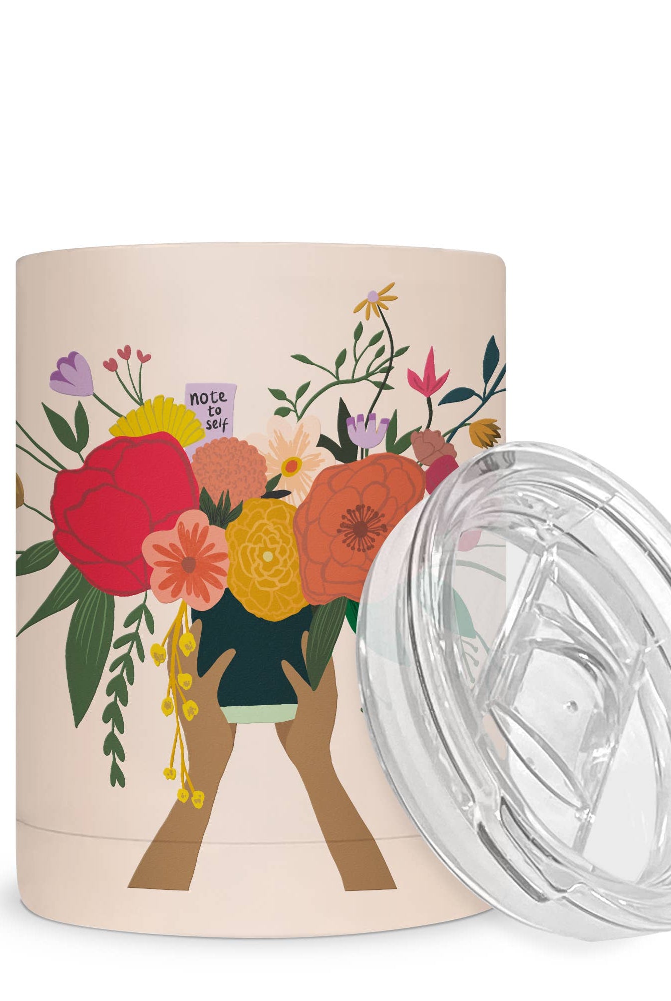 12.5 oz. Note to Self Rambler - Boho Fabrics -