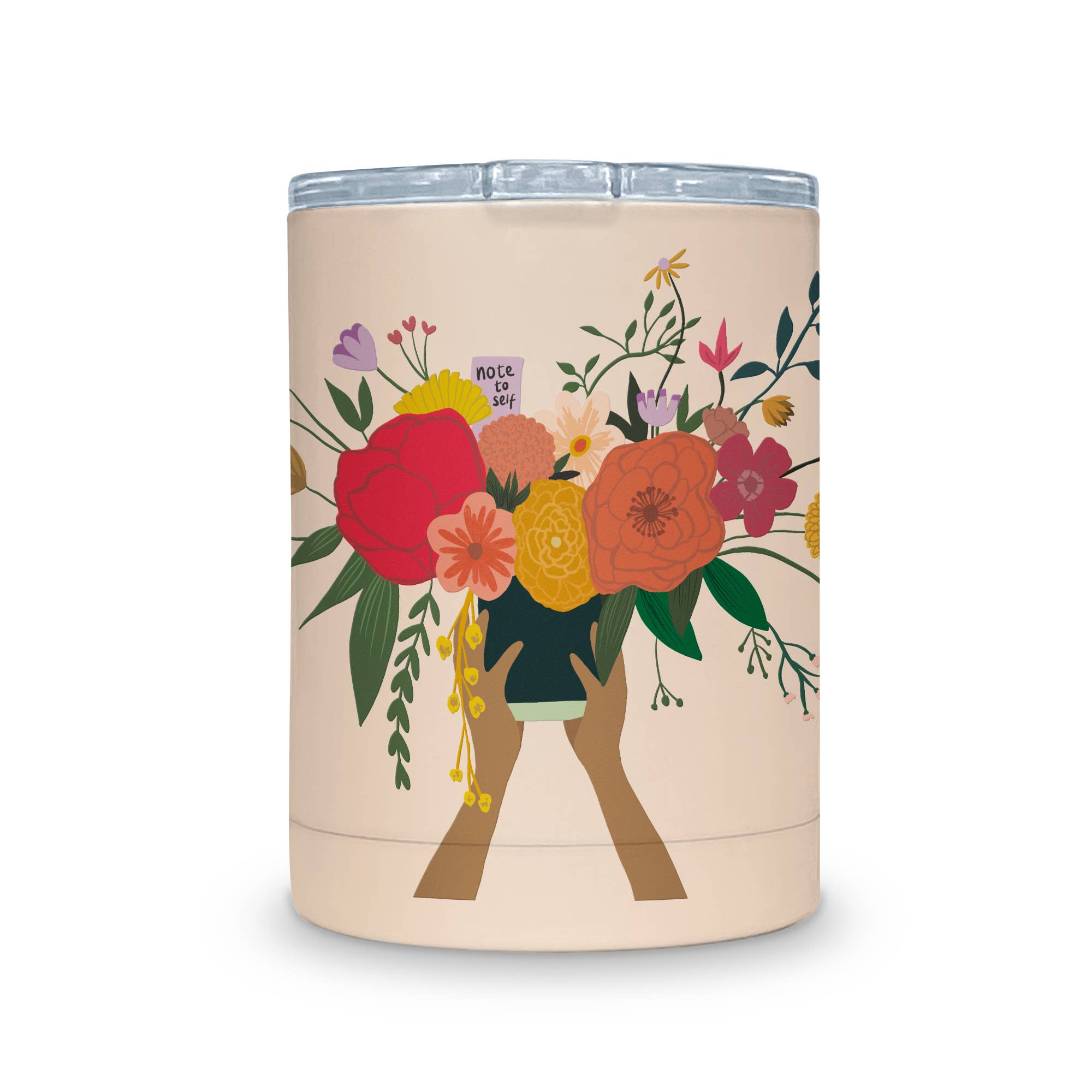 12.5 oz. Note to Self Rambler - Boho Fabrics -