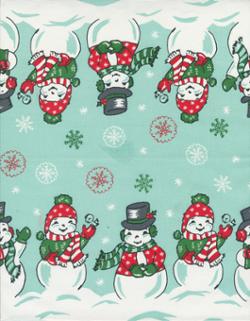 16" Classic Retro Holiday Snowy by Moda - Toweling Fabric - 920 309 - Boho Fabrics - Toweling, Cotton Woven