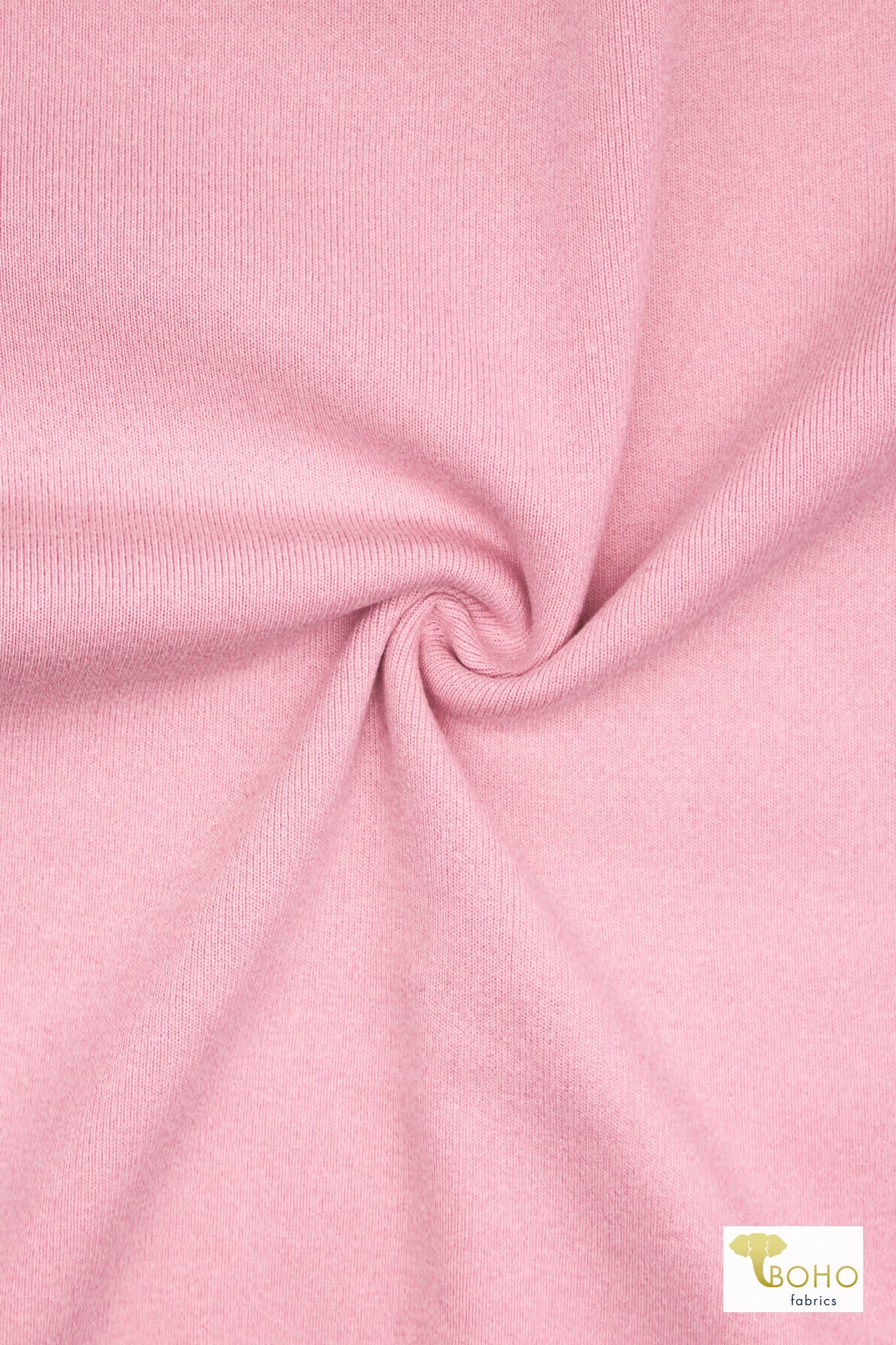 1x1 Rib Knit, Pink. SOLD BY THE HALF YARD! - Boho Fabrics - Rib Solid, Knit Fabric
