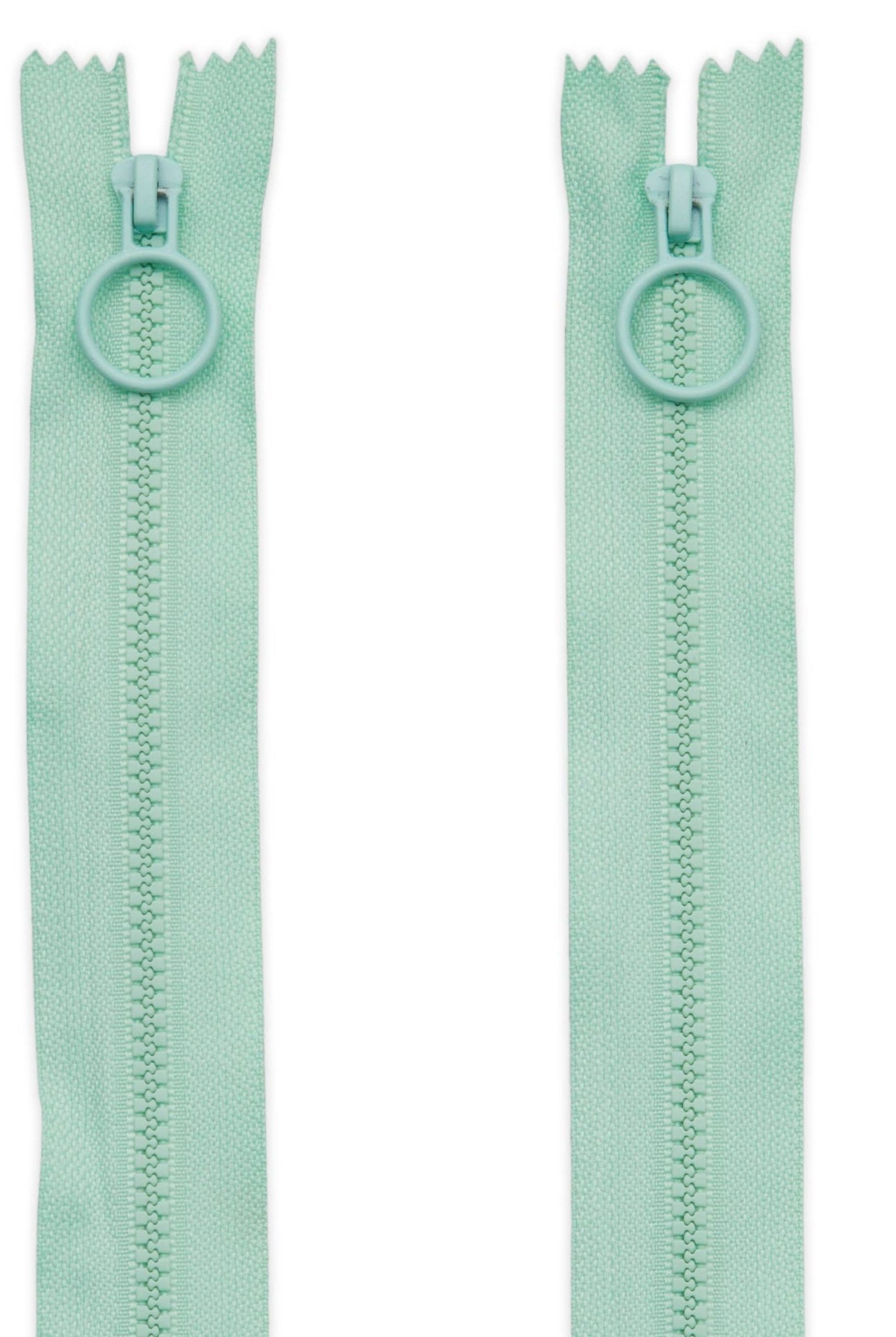 20" Mint Hoop Pull Zipper (2 pk) (ZW6745) - Boho Fabrics - Zippers