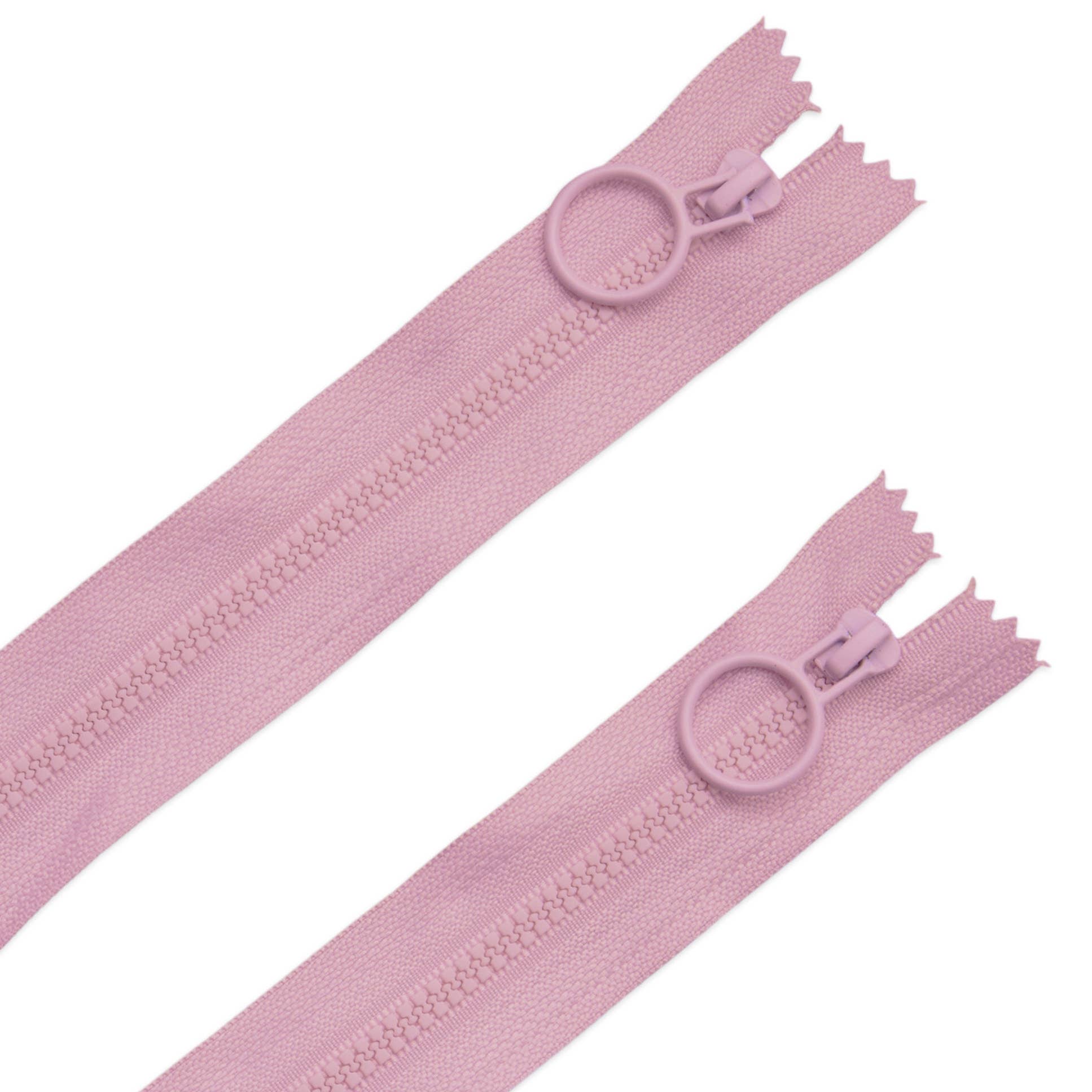 20" Pink Hoop Pull Zipper (2 pk) (ZW6769) - Boho Fabrics - Zippers