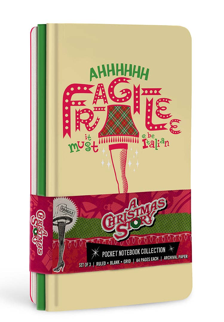 A Christmas Story Pocket Notebook Collection (Set of 3) - Boho Fabrics -