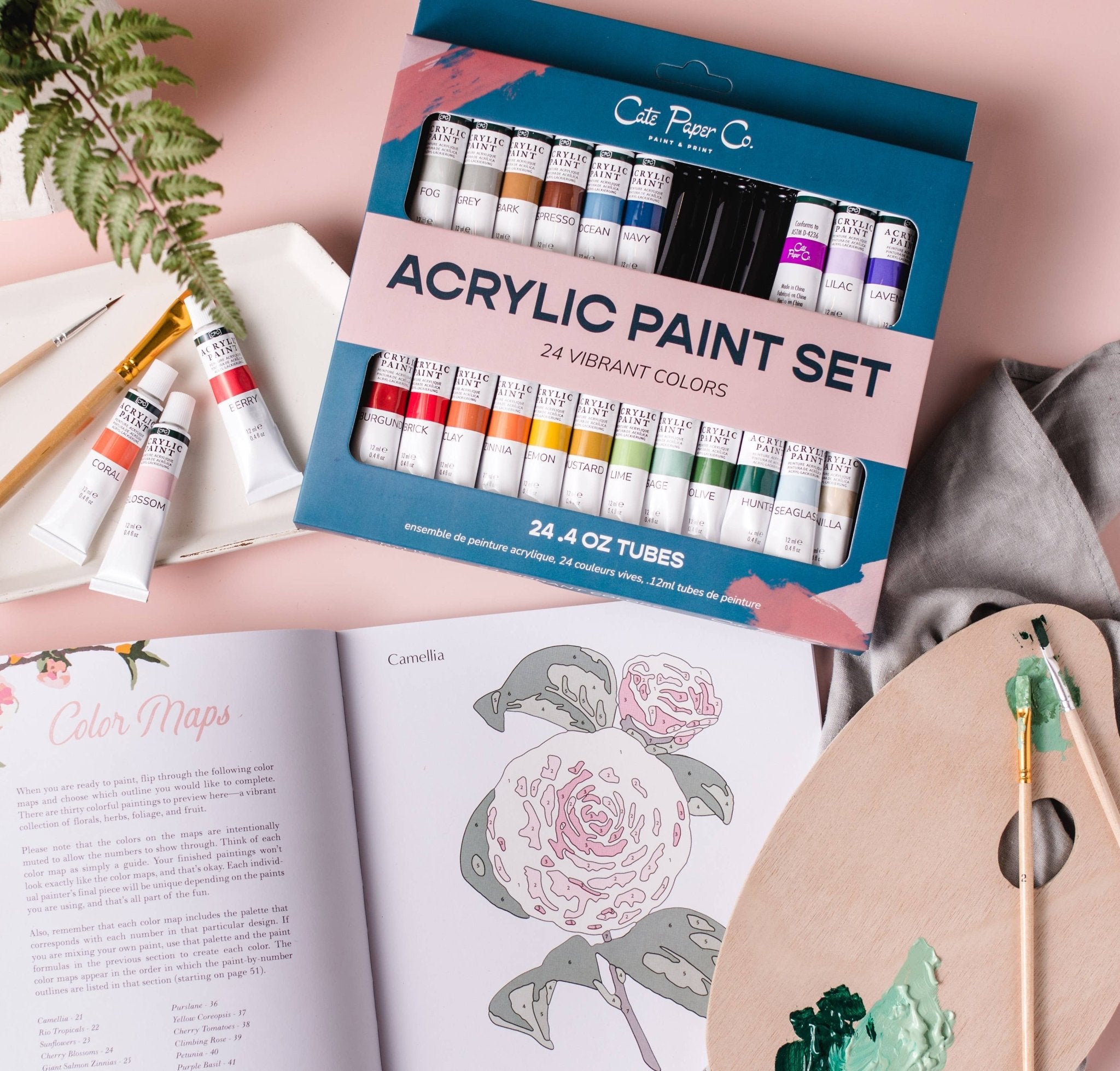 Acrylic Paint Set - Boho Fabrics -