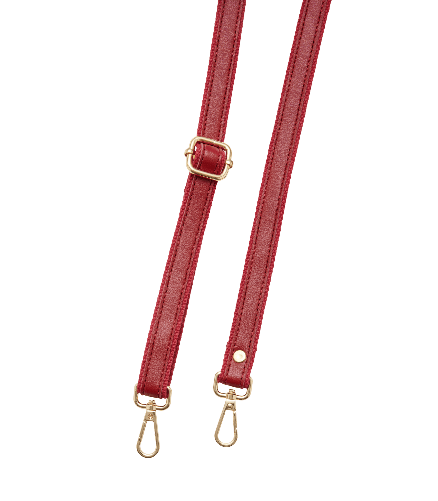 Adjustable Crossbody Strap in Red - Boho Fabrics - Bag Hardware