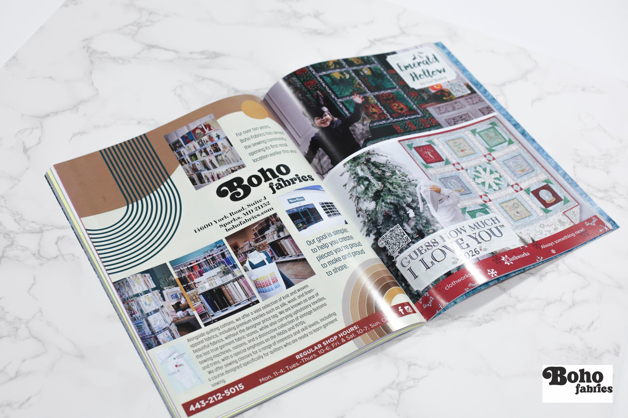 All Mid - Atlantic Shop Hop Magazine 2026 - Boho Fabrics - Books