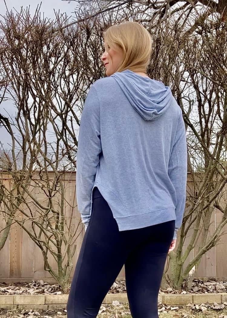 Allure Blue , Rib Knit Fabric - Boho Fabrics