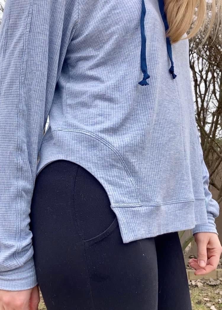 Allure Blue , Rib Knit Fabric - Boho Fabrics