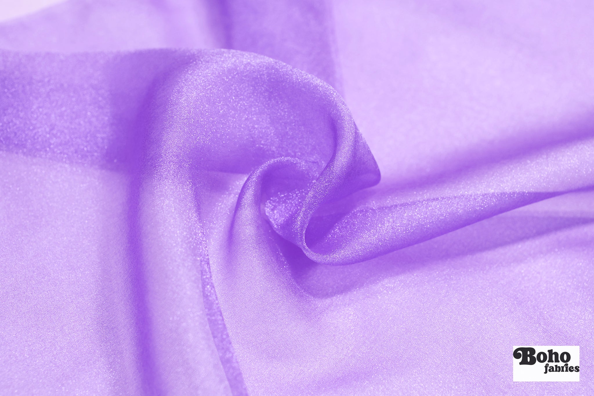Amethyst, Organza Shimmer, 44" Woven Fabric - Boho Fabrics - Organza, Woven Fabric