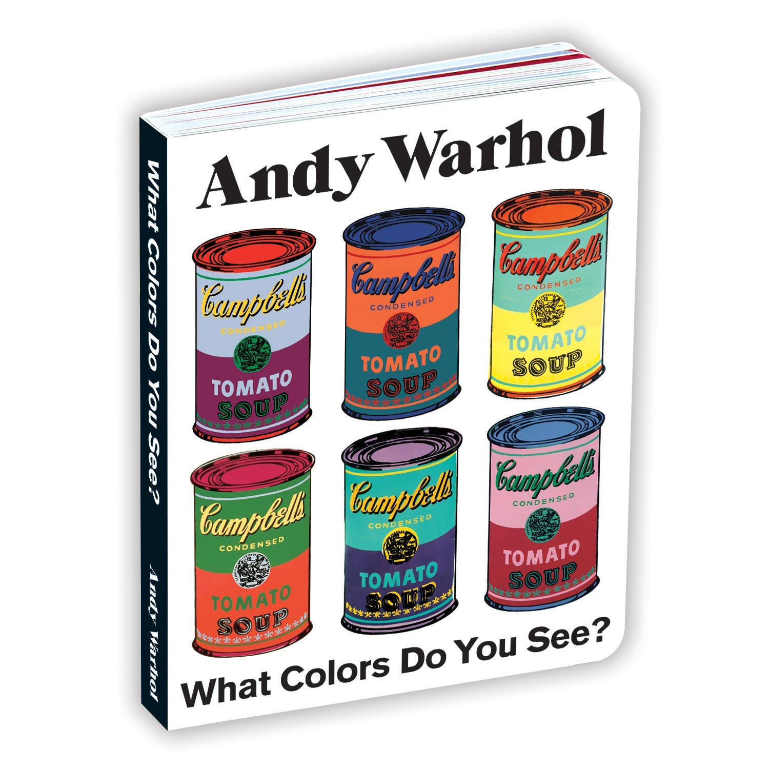 Andy Warhol What Colors Do You See? Board Book (Pre - Order) - Boho Fabrics -