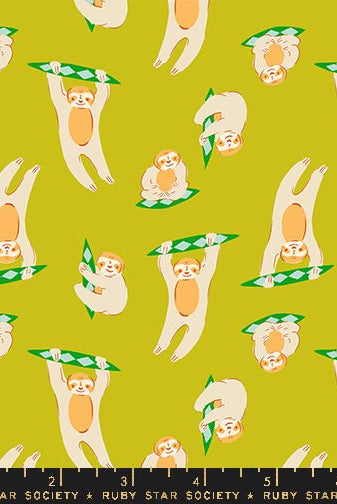 Animal Animal Pistachio RS5168 15 Ruby Star1 - Boho Fabrics - Quilting Cotton, Woven