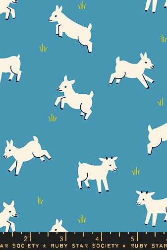 Animal Animal Vintage Blue RS5166 13 Ruby Star1 - Boho Fabrics - Quilting Cotton, Woven