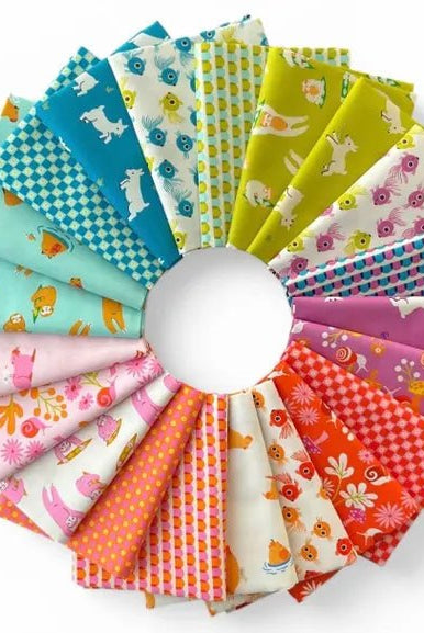 Animal Animal Vintage Blue RS5167 13 Ruby Star1 - Boho Fabrics - Quilting Cotton, Woven
