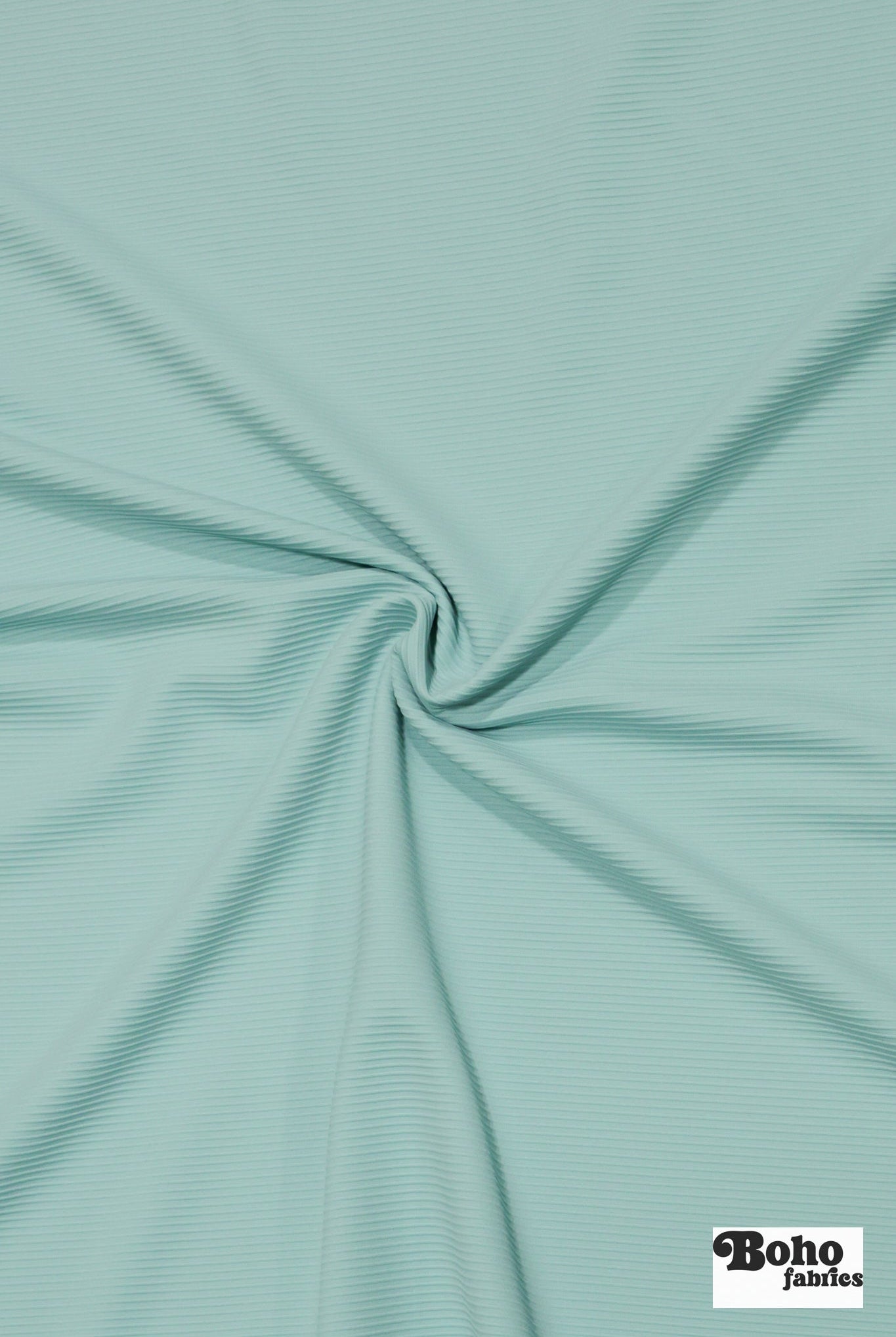 Aqua, Athletic Rib Knit Fabric - Boho Fabrics - Athletic Knit Fabric