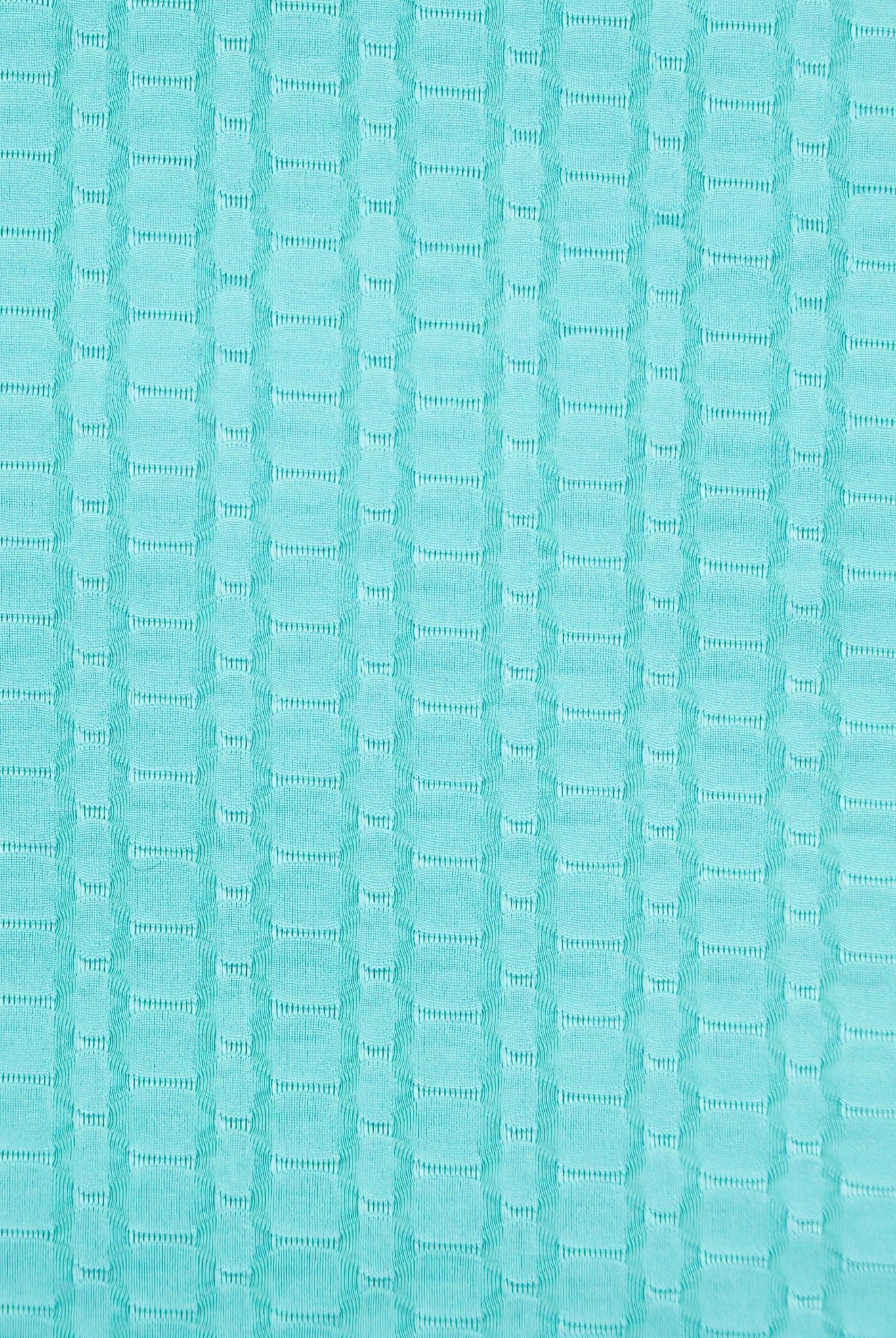 Aqua Mint Honeycomb, Athletic Knit Fabric - Boho Fabrics - Athletic Knit Fabric