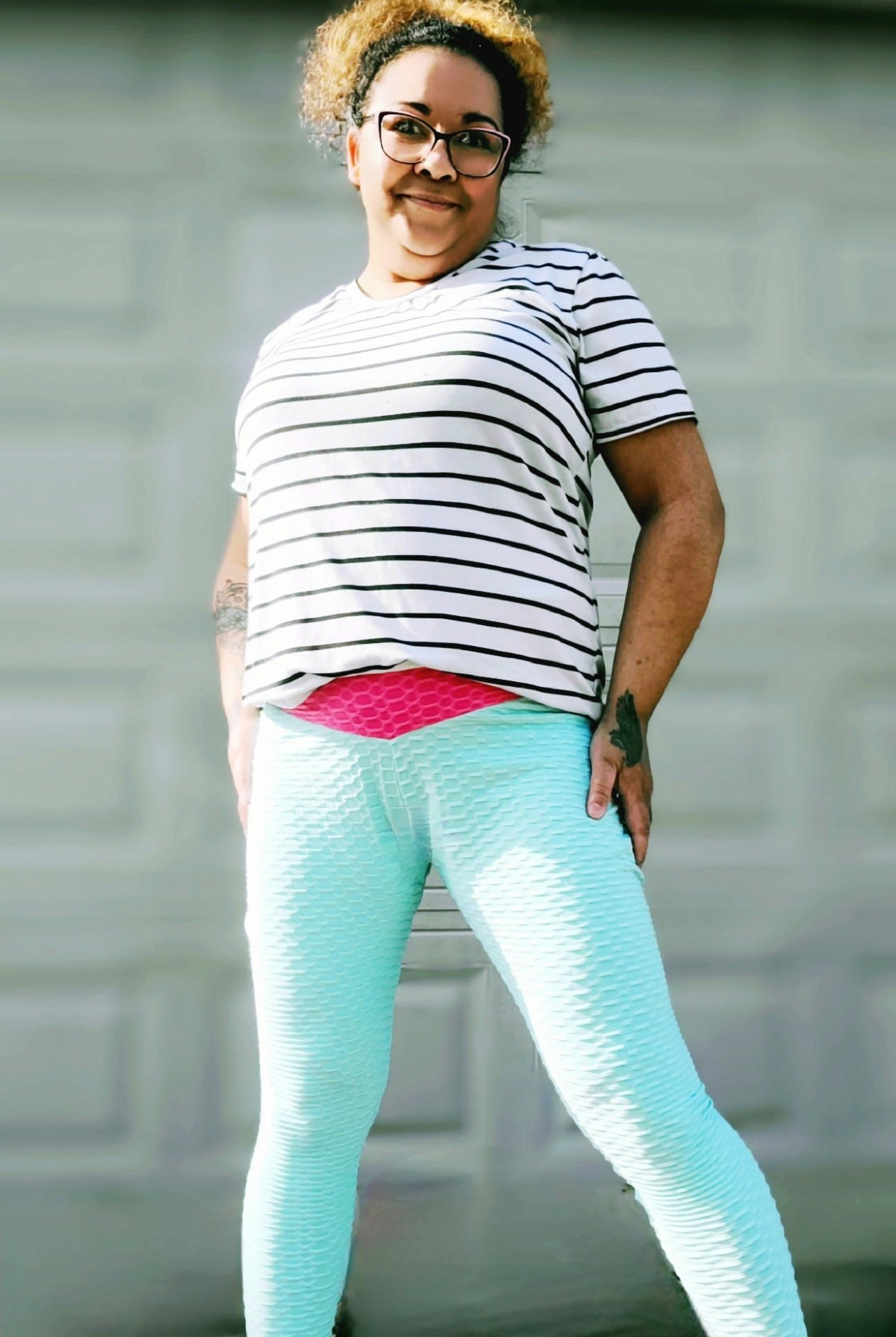 Aqua Mint Honeycomb, Athletic Knit Fabric - Boho Fabrics - Athletic Knit Fabric