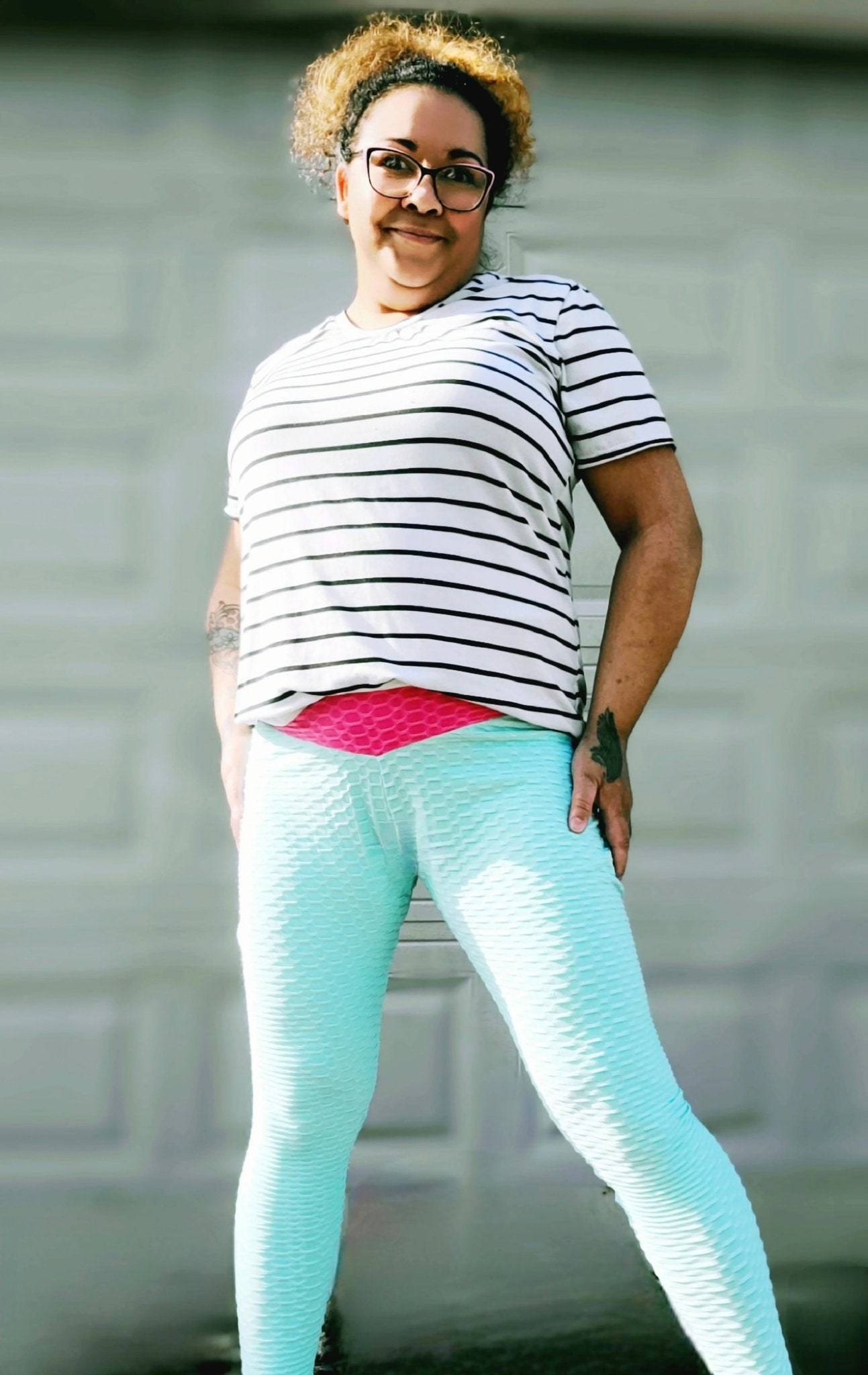 Aqua Mint Honeycomb, Athletic Knit Fabric - Boho Fabrics - Athletic Knit Fabric