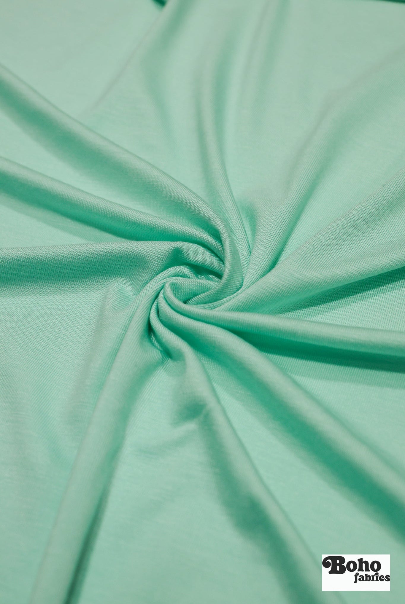 Aqua Rayon Spandex Knit Fabric - Boho Fabrics - Rayon Jersey Solid, Knit Fabric