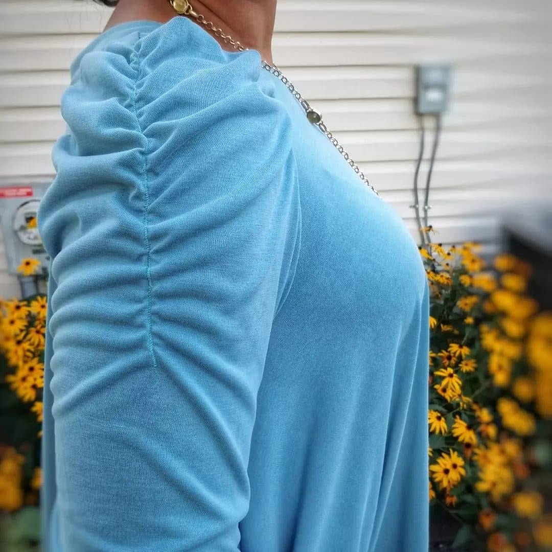 Aquamarine Blue, Solid Cupro Knit - Boho Fabrics