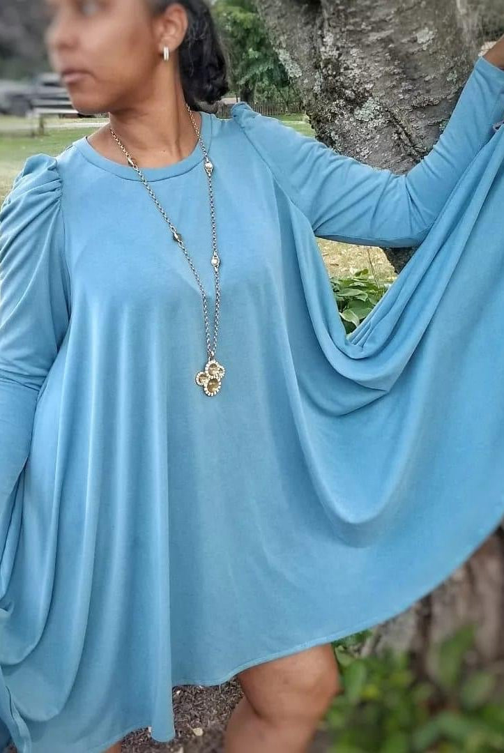 Aquamarine Blue, Solid Cupro Knit - Boho Fabrics