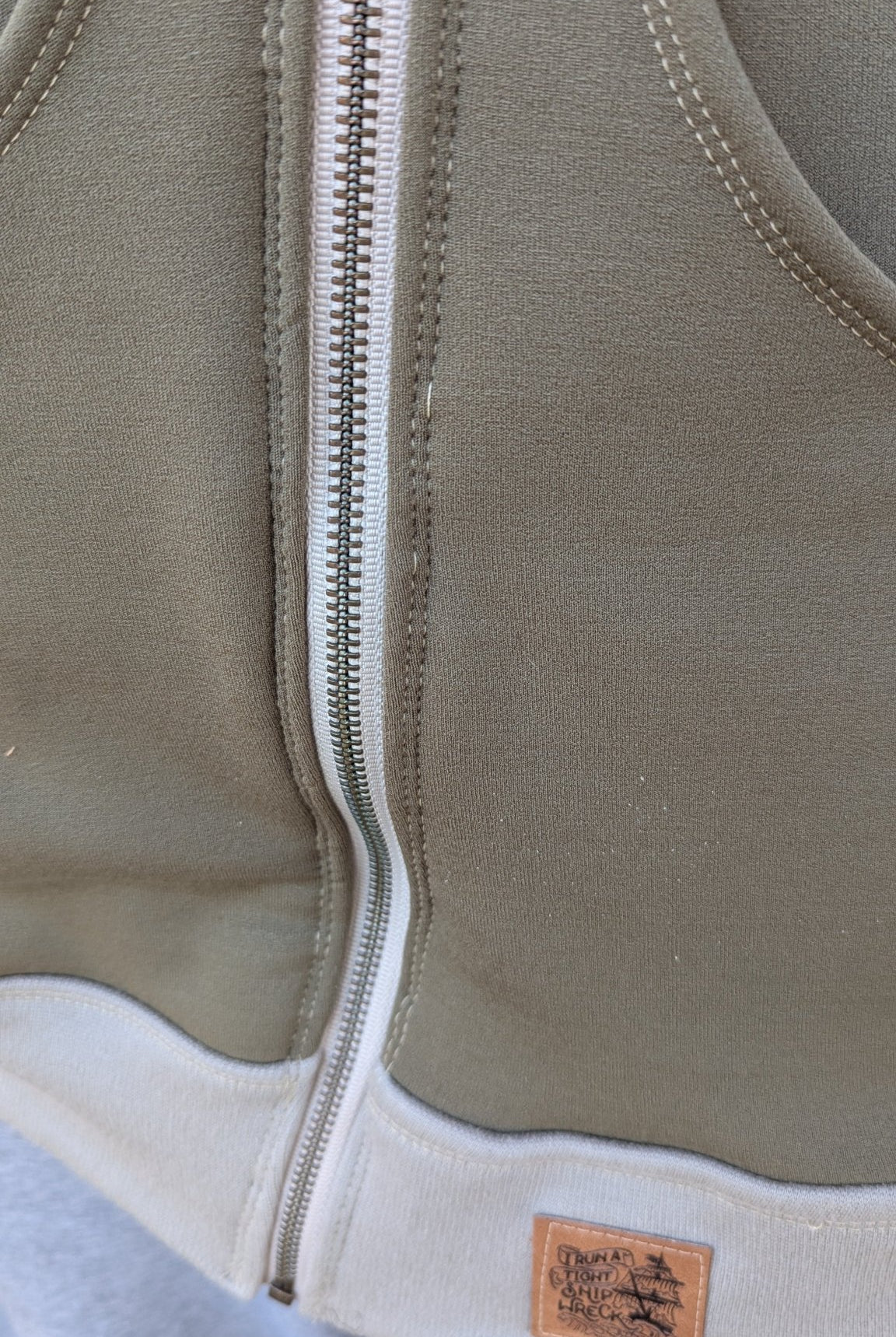 Army Olive, Power Stretch Pro Fleece - Backed Performance Fabric. 2nds - Boho Fabrics - Performance Fabrics