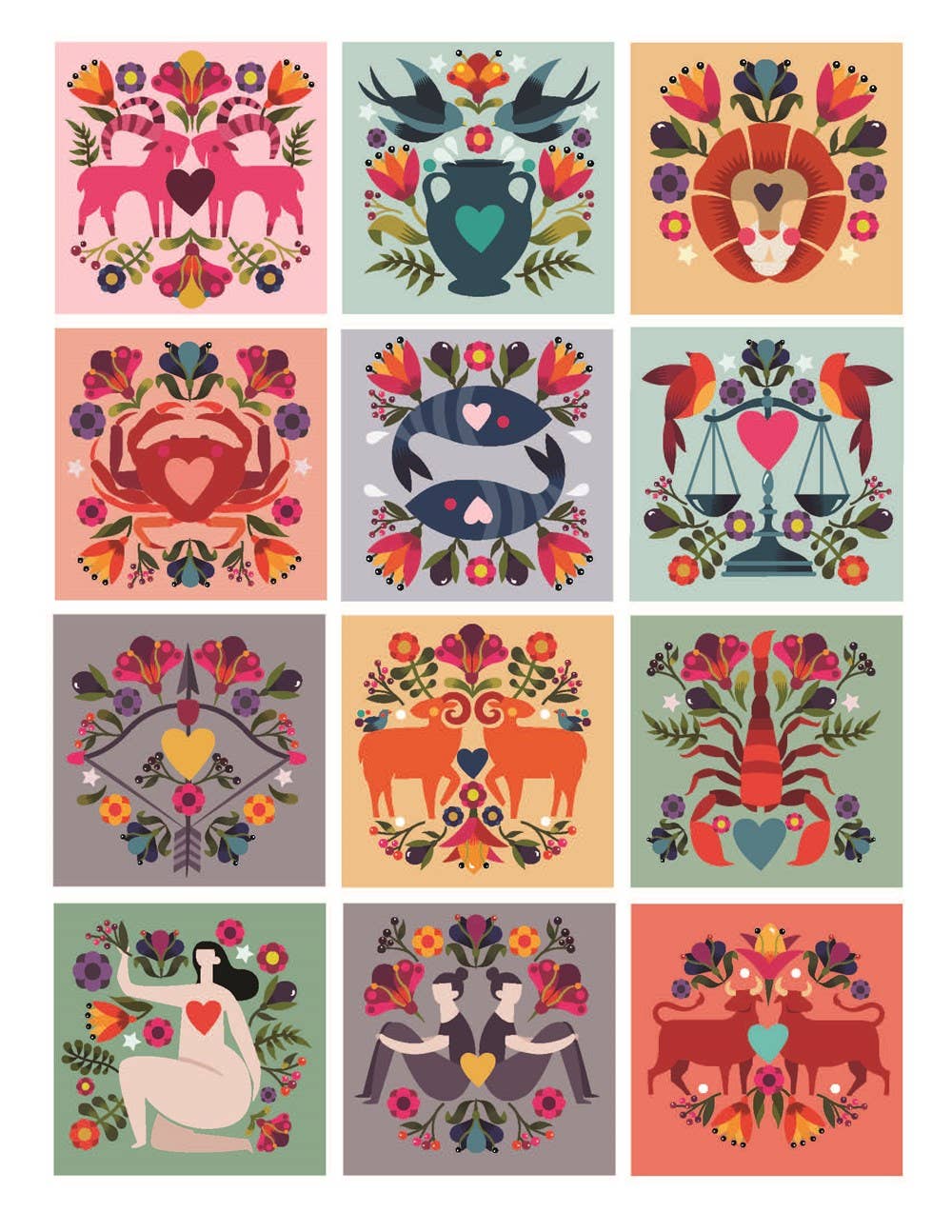 Astrology Embroidery - Boho Fabrics - Books