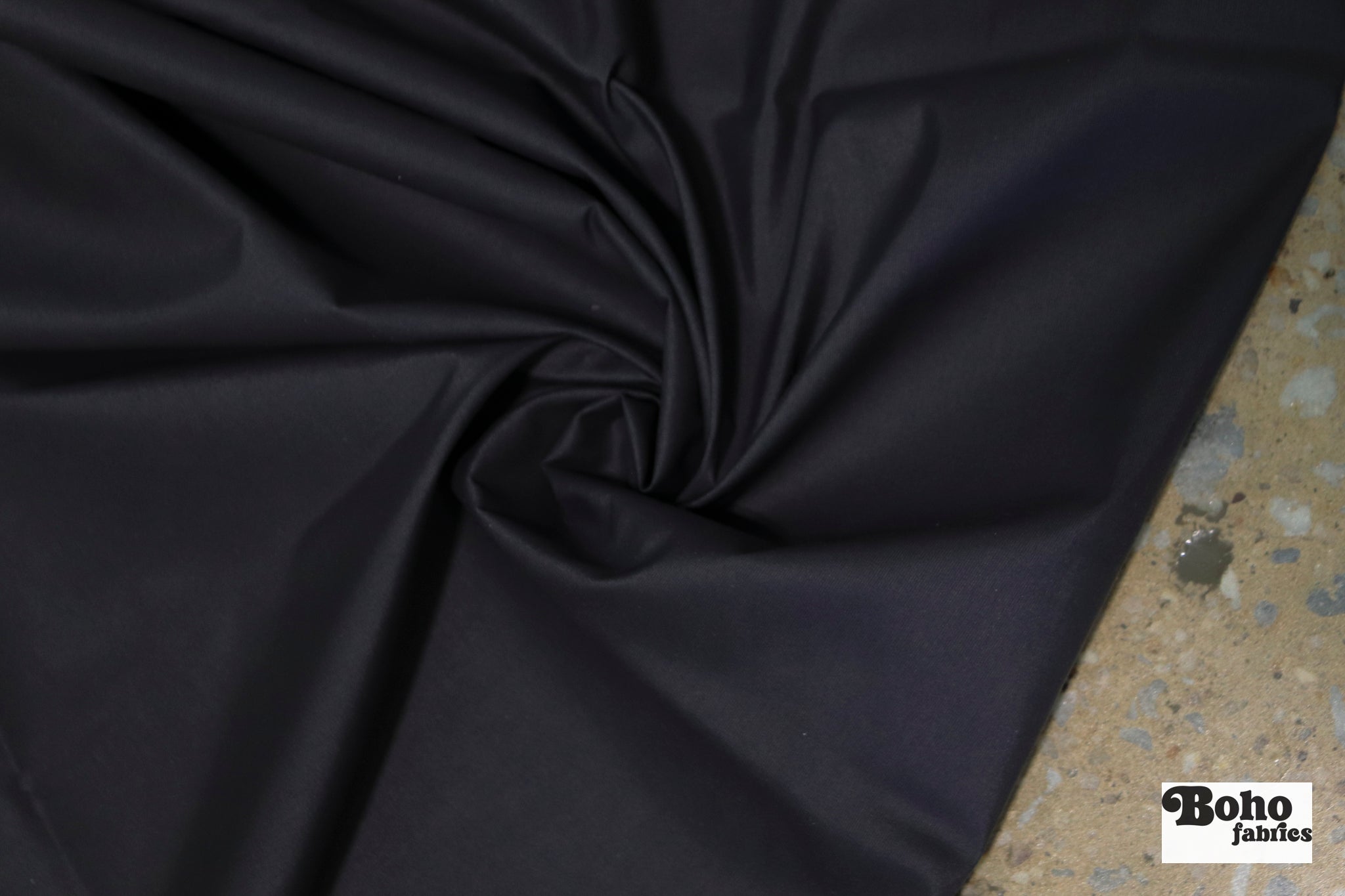 Atlantic Navy Lightweight Cordura Nylon Fabric — Water - Resistant Designer Deadstock - Boho Fabrics - Performance Fabric, Woven