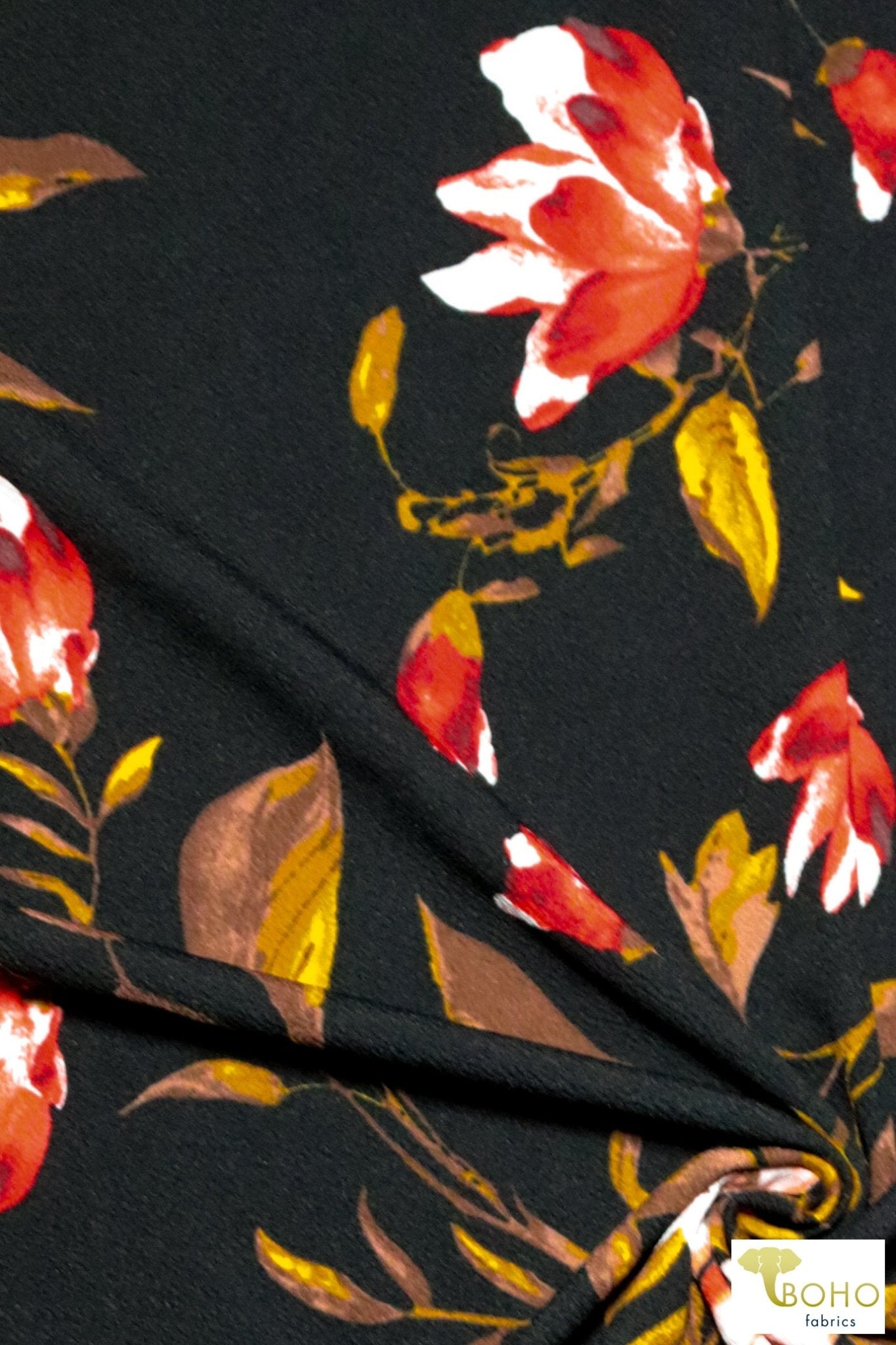 Autumn Magnolias, Liverpool Knit. LVR-102 - Boho Fabrics