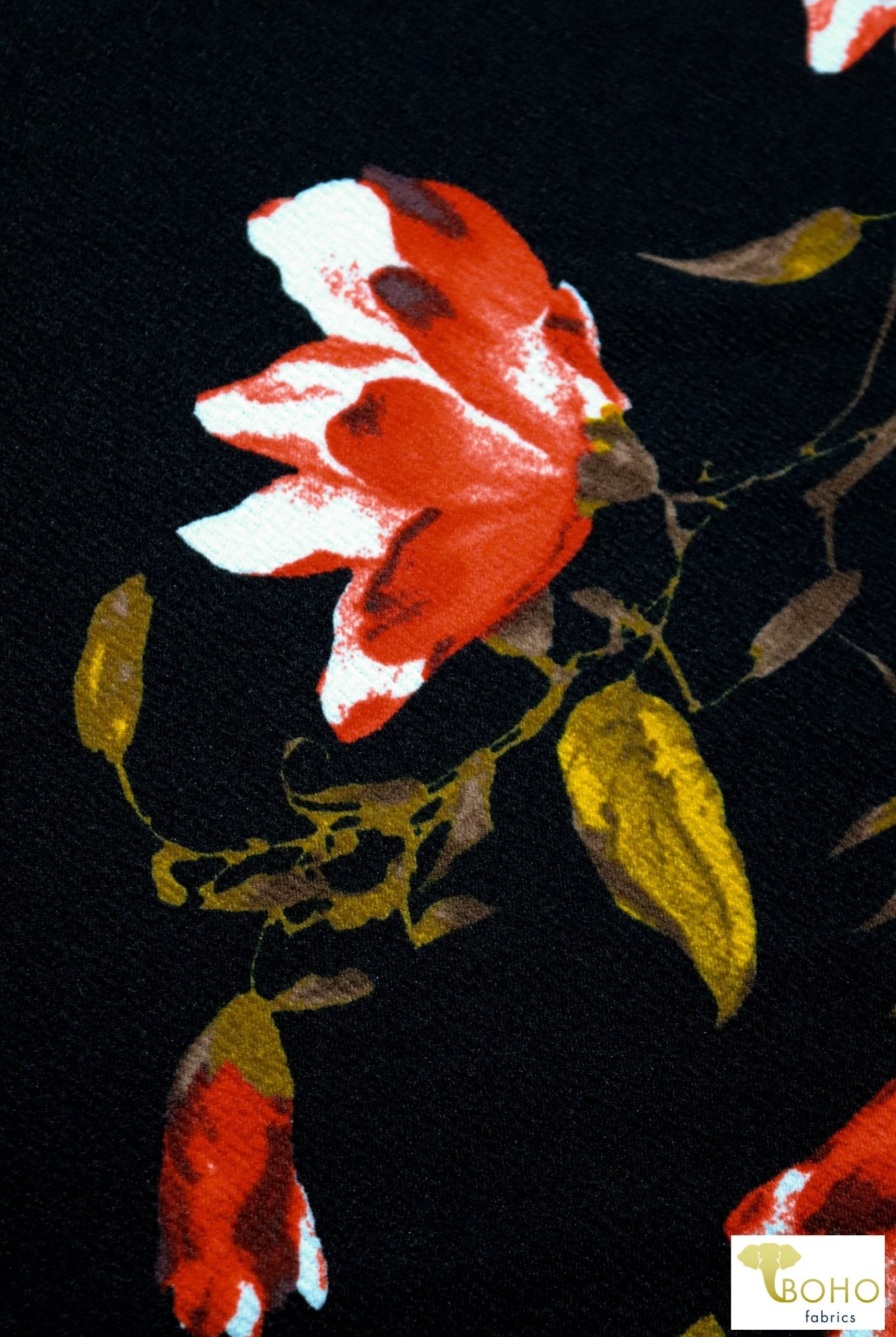 Autumn Magnolias, Liverpool Knit. LVR-102 - Boho Fabrics