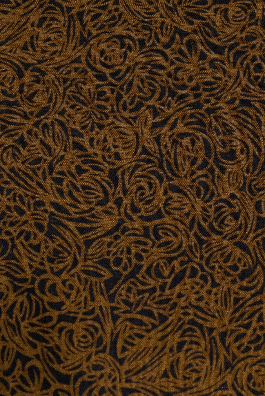 Autumn Rosework, Vintage Woven Fabric. SOLD AS A 3 YARD PIECE - Boho Fabrics - Vintage Fabric