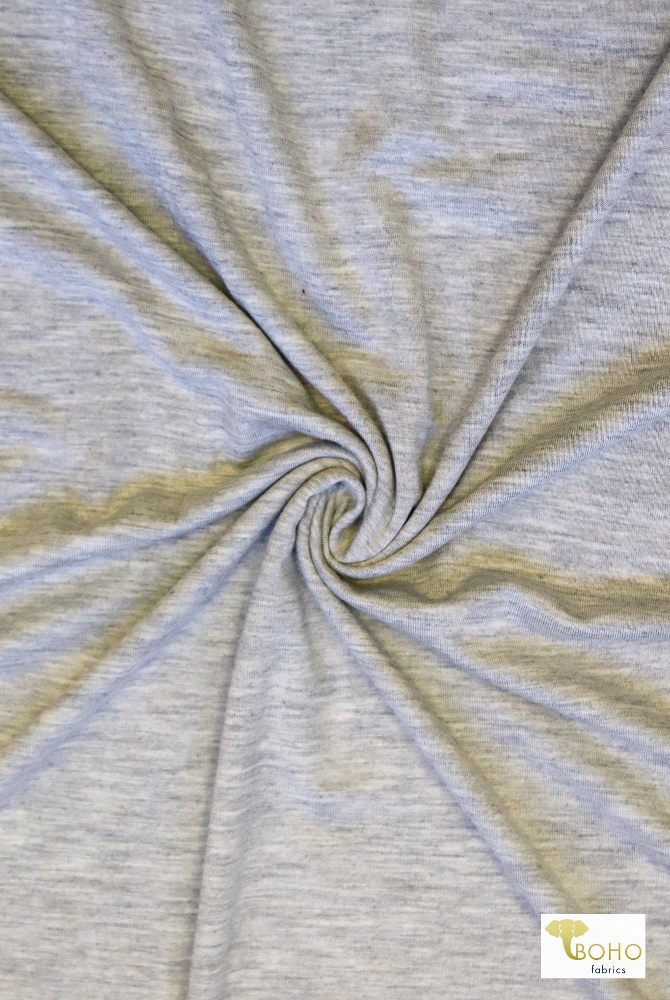 Bamboo Jersey: Heather Gray. Knit Fabric - Boho Fabrics - Bamboo Jersey, Knit Fabric