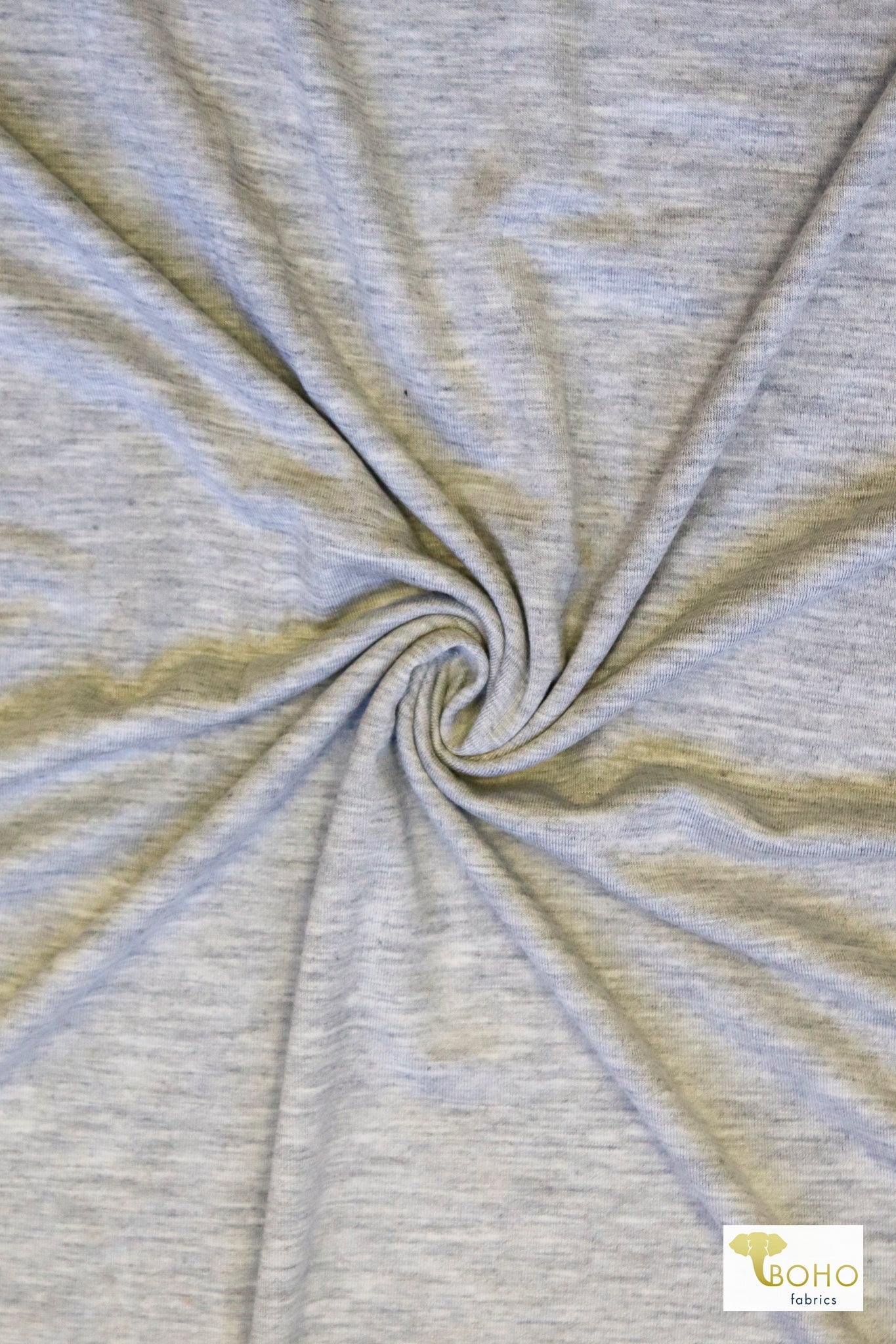 Bamboo Jersey: Heather Gray. Knit Fabric - Boho Fabrics - Bamboo Jersey, Knit Fabric