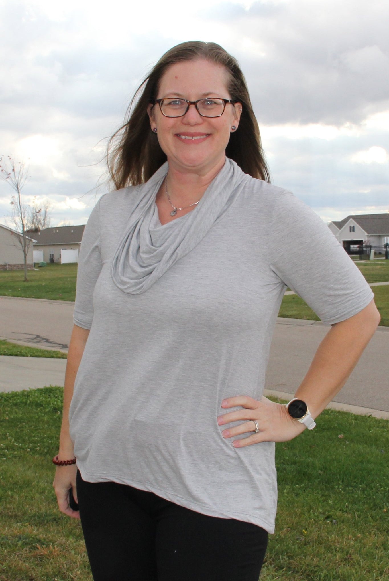 Bamboo Jersey: Heather Gray. Knit Fabric - Boho Fabrics - Bamboo Jersey, Knit Fabric