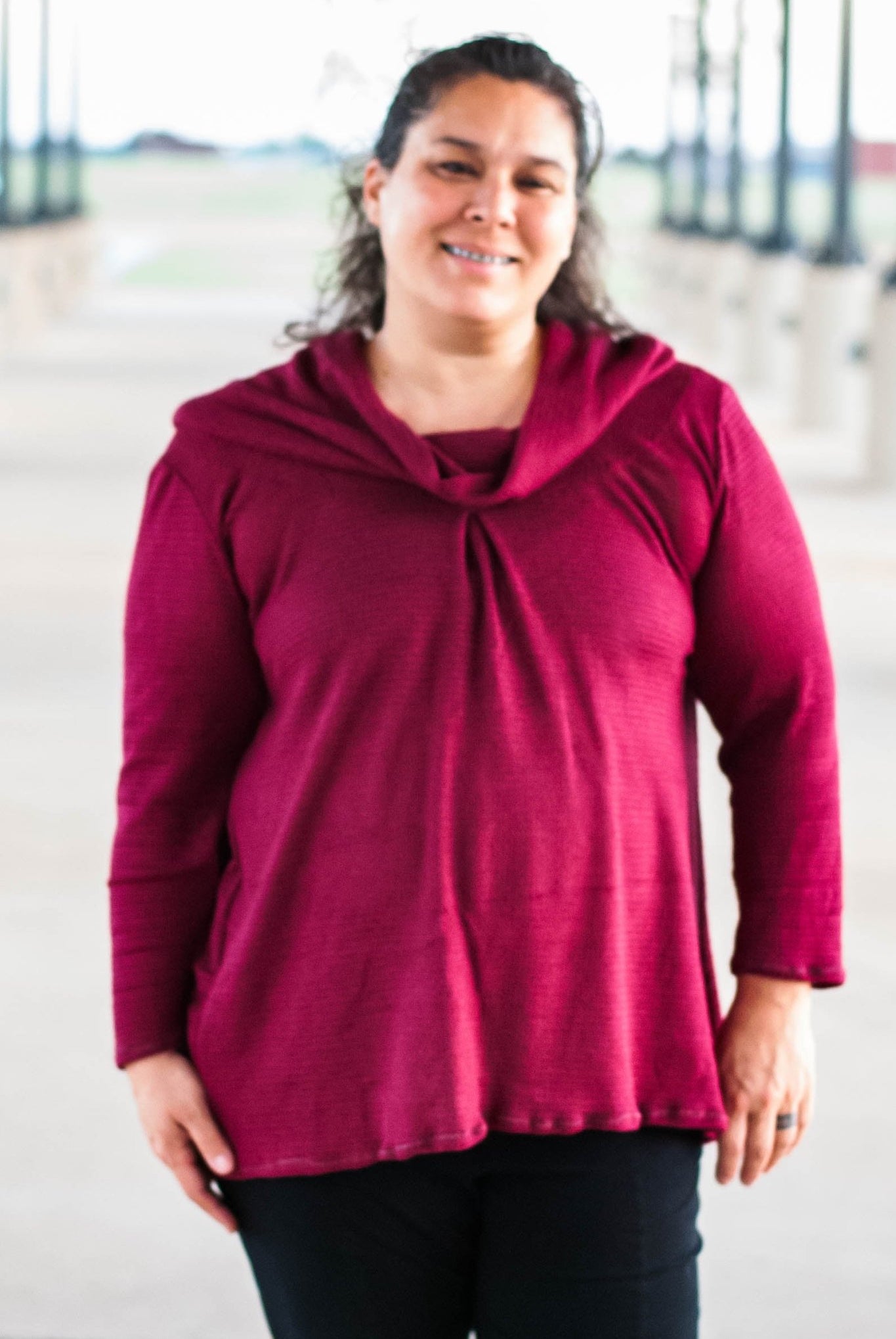 Beet Red, Cotton Waffle Knit - Boho Fabrics