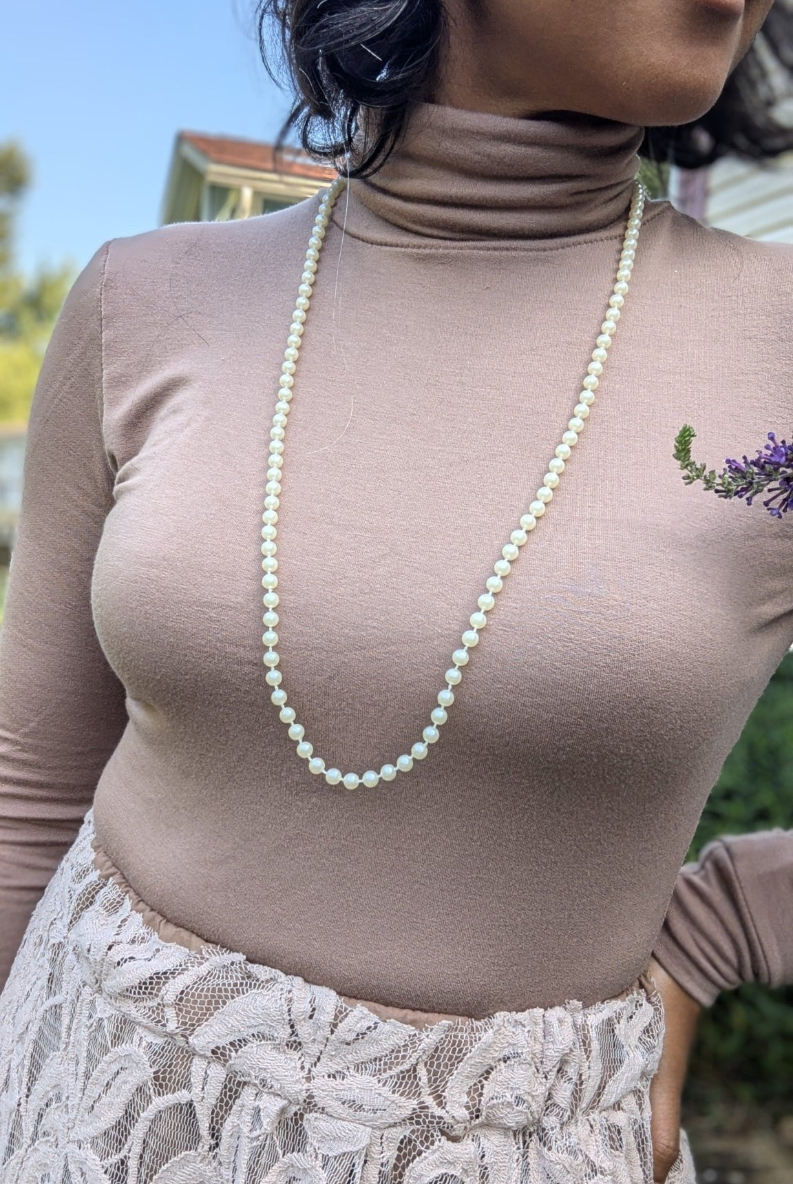 Beige Florals, Woven Cotton Lace - Boho Fabrics - Lace, Woven