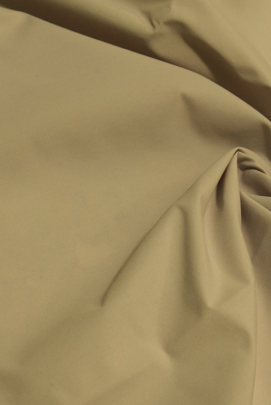 Beige Khaki Lightweight Cordura Nylon Fabric — Water - Resistant Designer Deadstock - Boho Fabrics - Performance Fabric, Woven