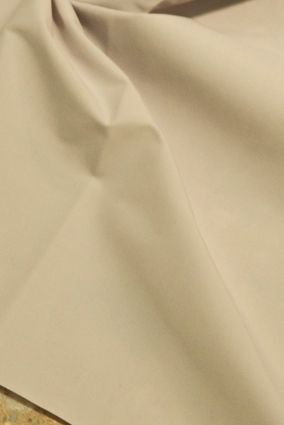 Beige Lightweight Cordura Nylon Fabric — Water - Resistant Designer Deadstock - Boho Fabrics - Performance Fabric, Woven