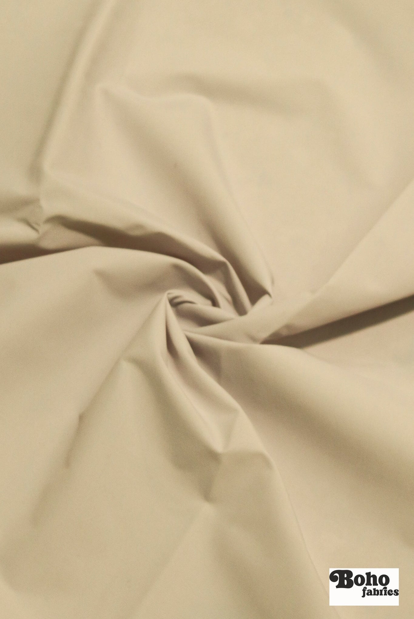Beige Lightweight Cordura Nylon Fabric — Water - Resistant Designer Deadstock - Boho Fabrics - Performance Fabric, Woven
