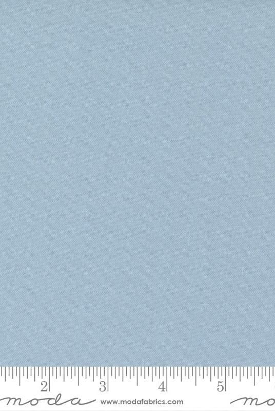 Bella Solids Bunny Hill Blue 9900 176 100% Cotton by Moda - Boho Fabrics - Quilting Cotton, Woven